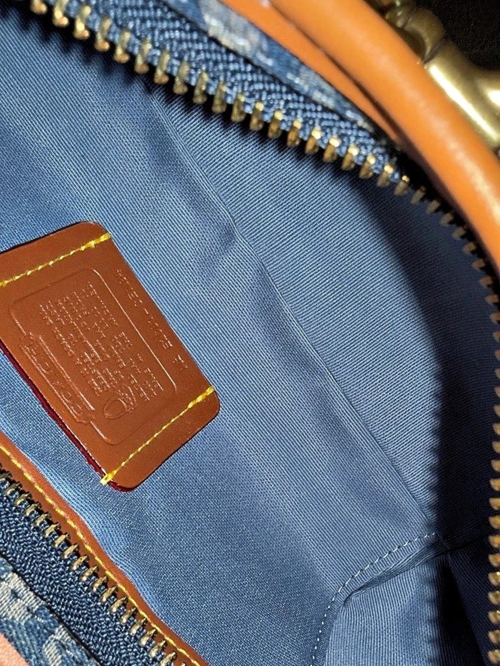 Coach Denim Belted Ergo Shoulder Bag - Picture 10 of 11